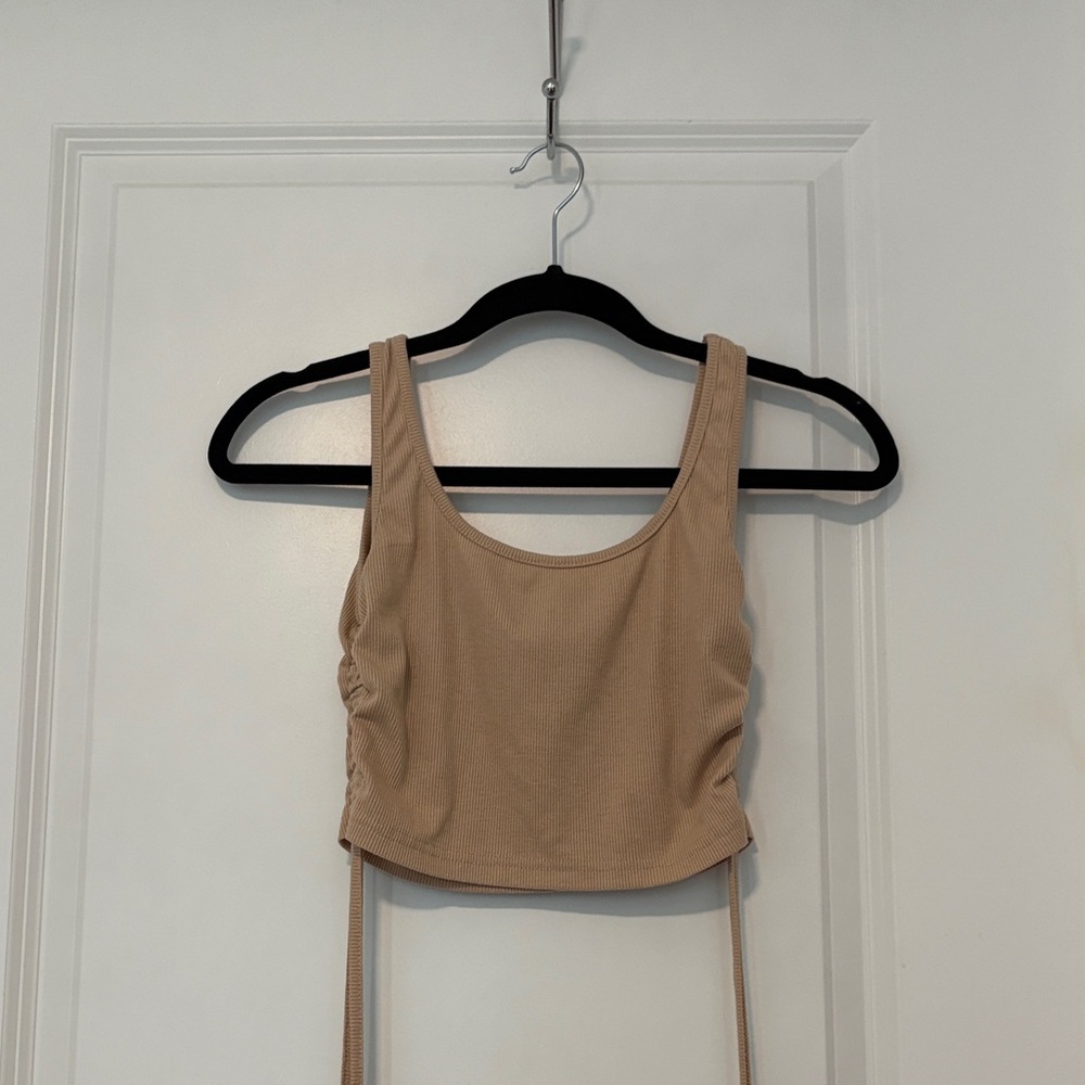 SHEIN Tan Sleeveless Tank Top